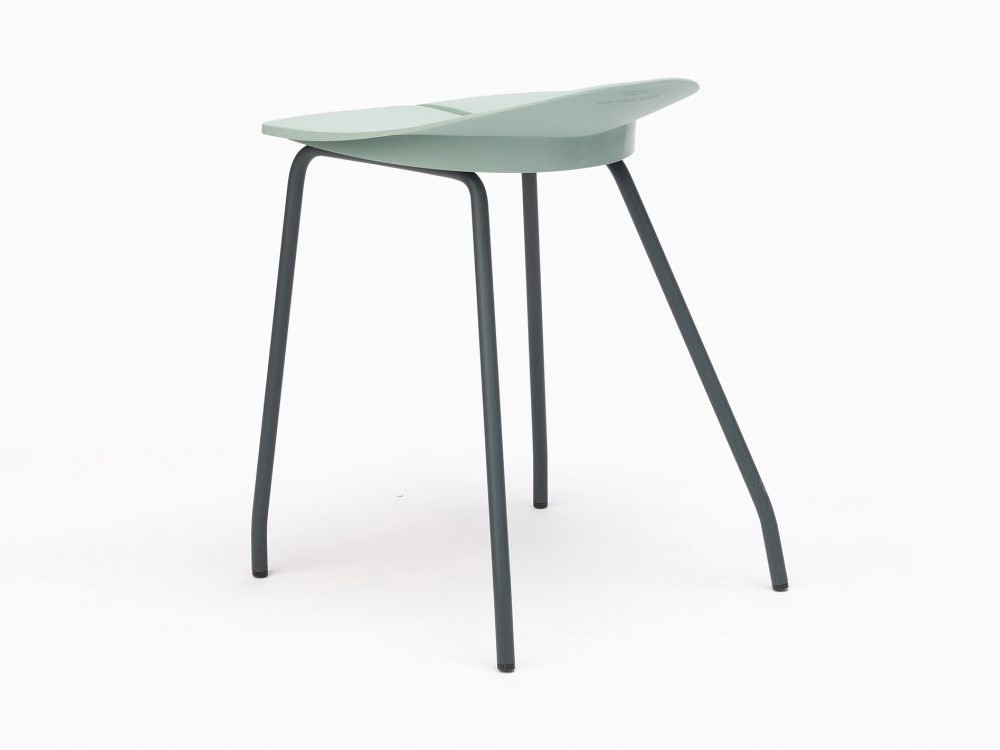 Taburete bajo Ant en acero y polipropileno Ondarreta - 11