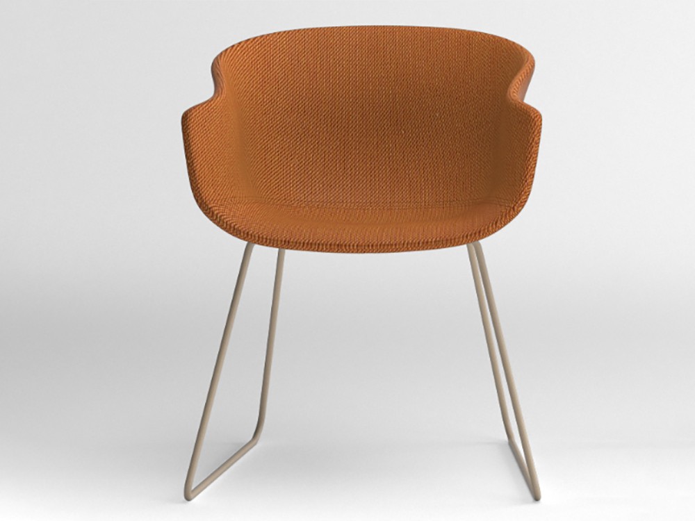 Silla Bai trineo tapizada Ondarreta - 4