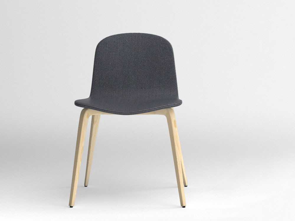 Silla Bob Wood XL tapizada Ondarreta - 4