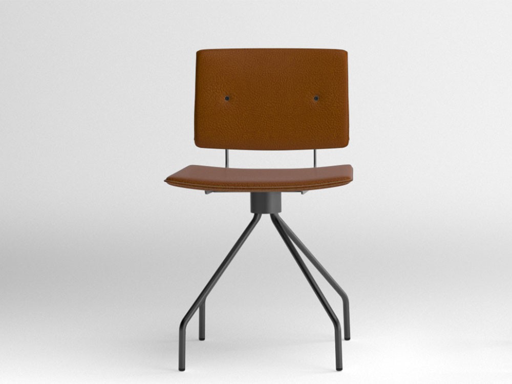 Silla giratoria Don piel sintética Ondarreta - 20