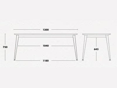 Mesa fija de comedor Don