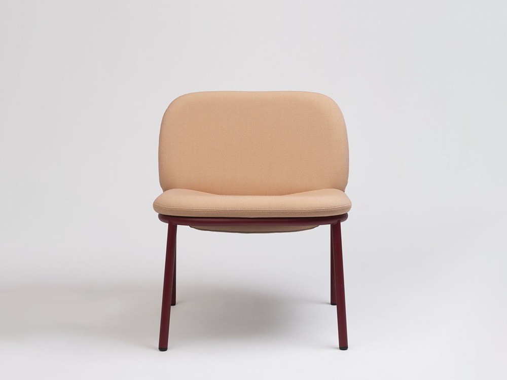 Sillón de acero con o sin brazos Lana