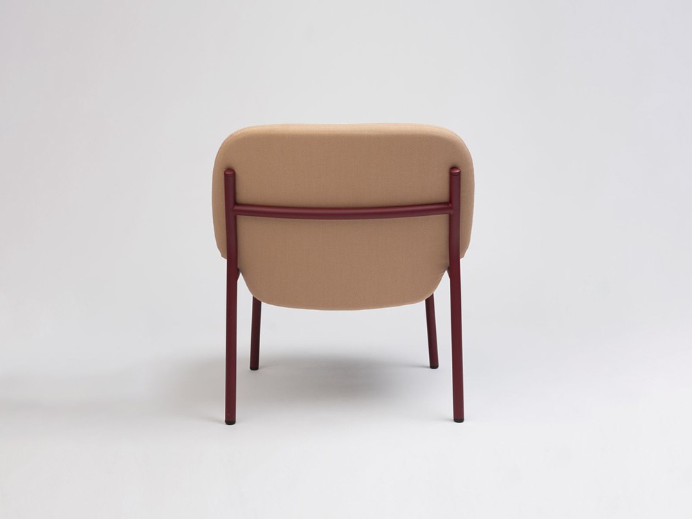 Sillón de acero con o sin brazos Lana