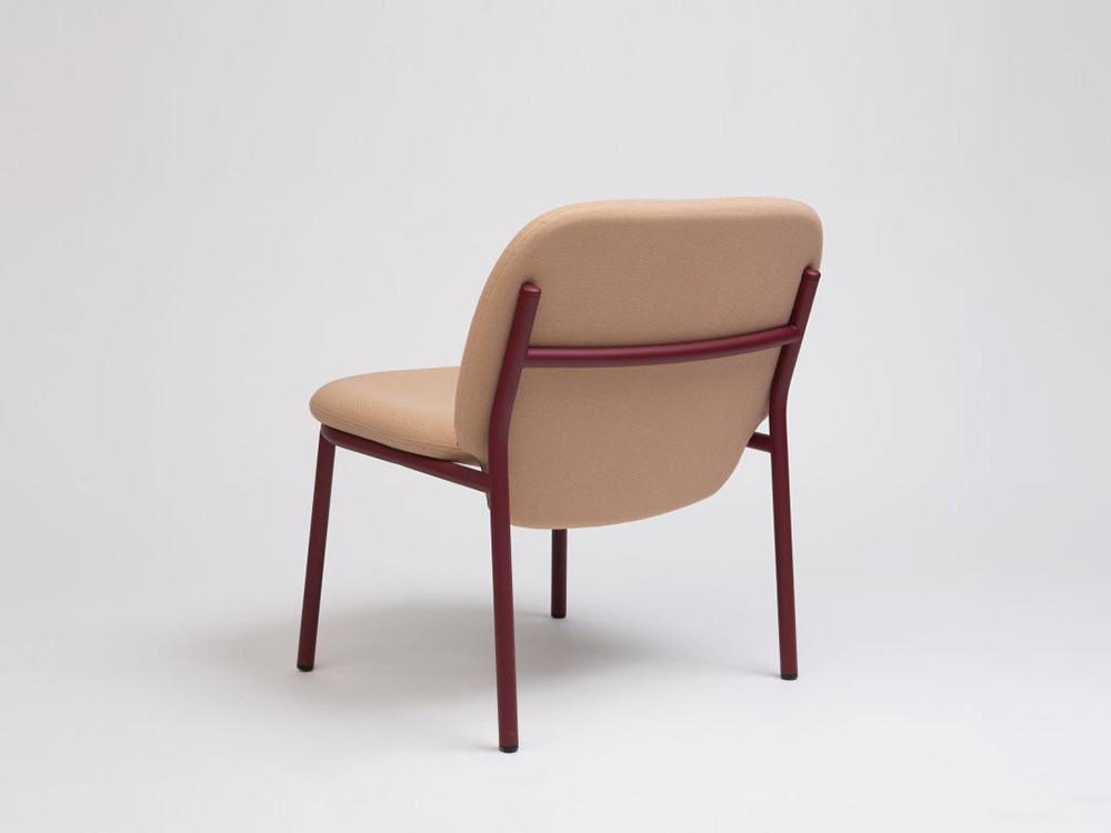 Sillón de acero con o sin brazos Lana