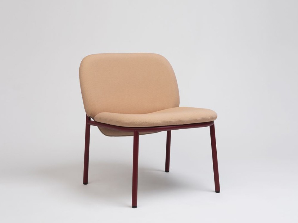 Sillón de acero con o sin brazos Lana