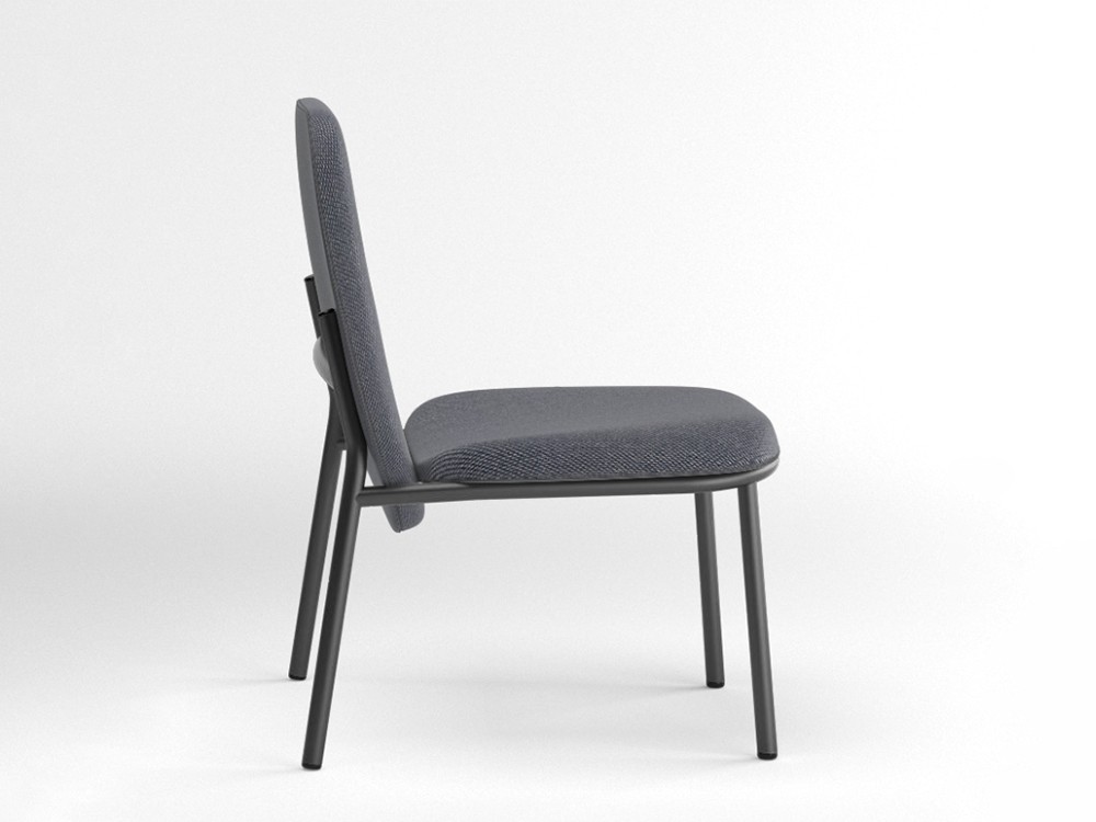 Sillón de acero Lana con respaldo alto Ondarreta - 8