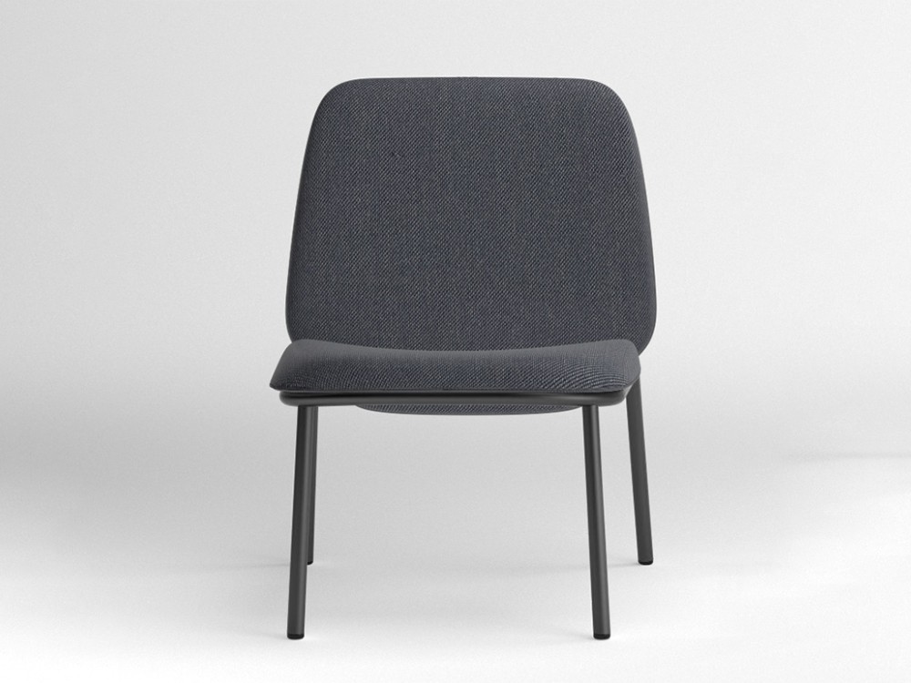 Sillón de acero Lana con respaldo alto Ondarreta - 7