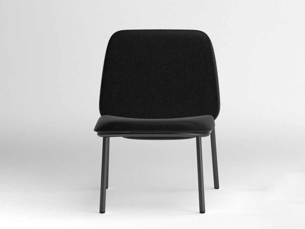 Sillón de acero Lana con respaldo alto Ondarreta - 9