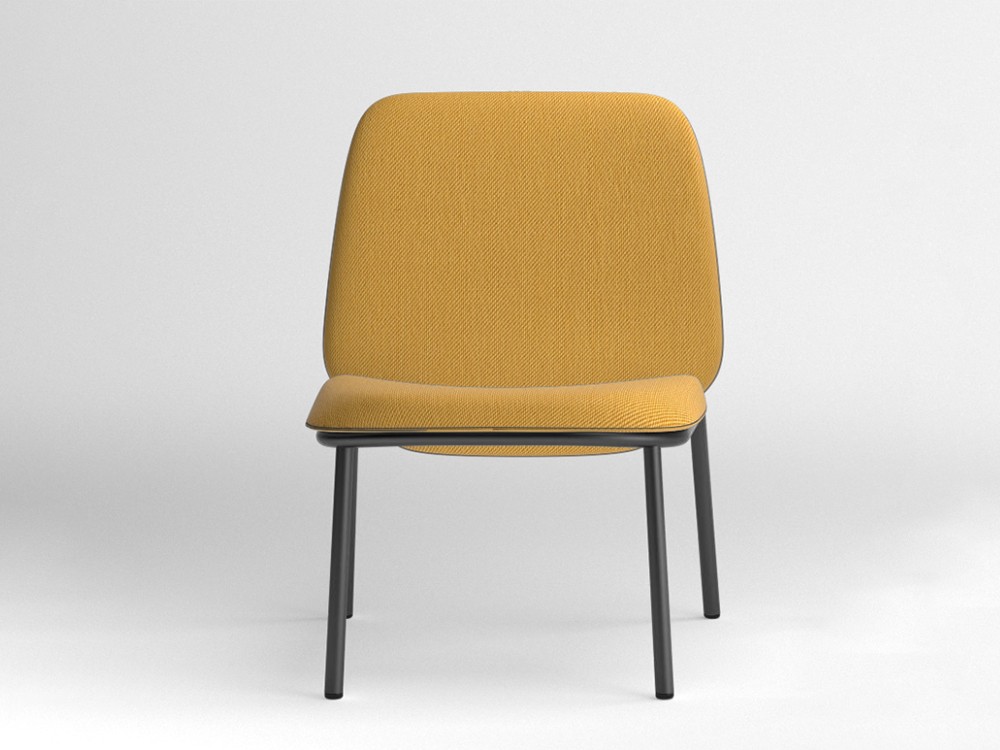 Sillón de acero Lana con respaldo alto Ondarreta - 13