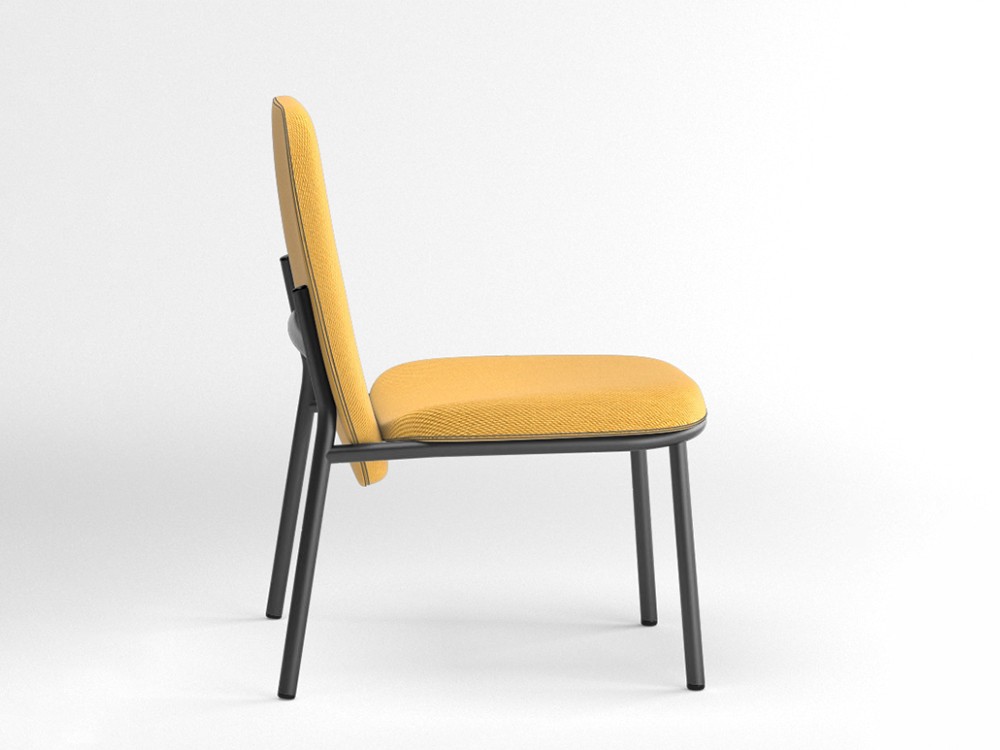 Sillón de acero Lana con respaldo alto Ondarreta - 14