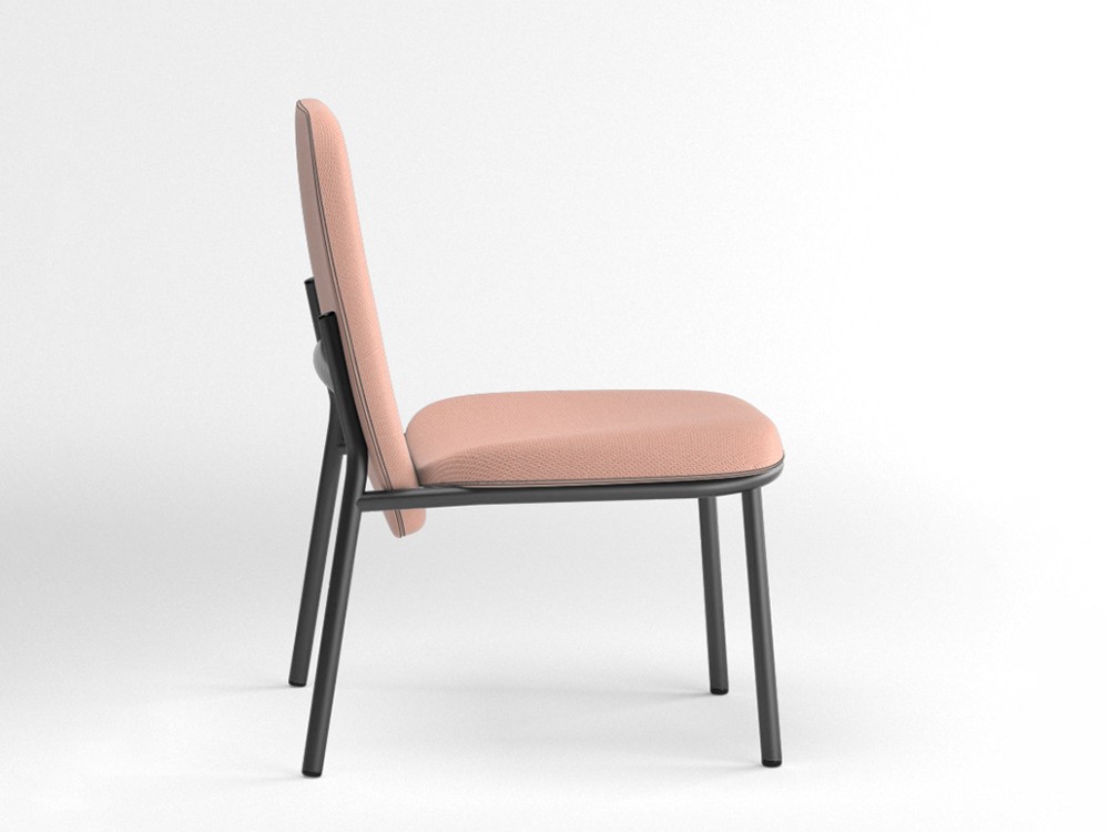 Sillón de acero Lana con respaldo alto Ondarreta - 18