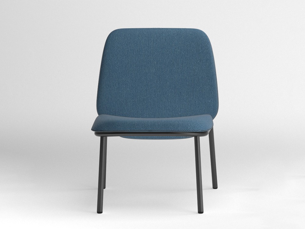 Sillón de acero Lana con respaldo alto Ondarreta - 19