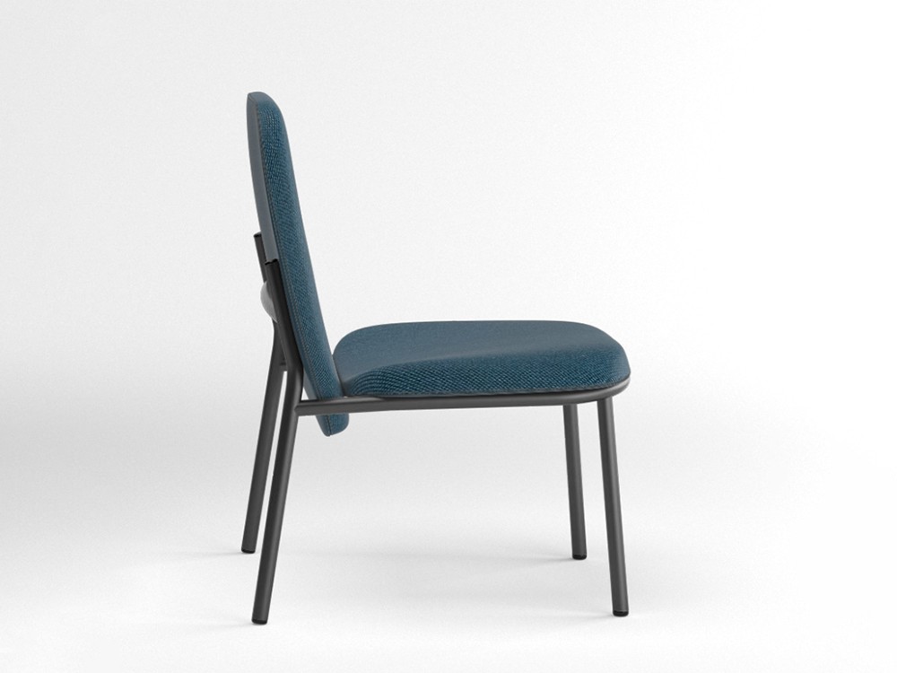 Sillón de acero Lana con respaldo alto Ondarreta - 24