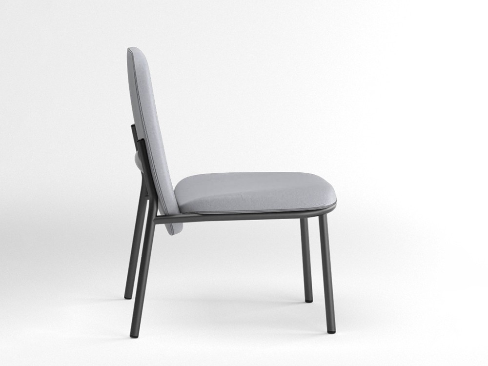 Sillón de acero Lana con respaldo alto Ondarreta - 26