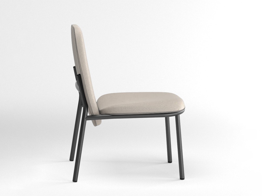 Sillón de acero Lana con respaldo alto Ondarreta - 32