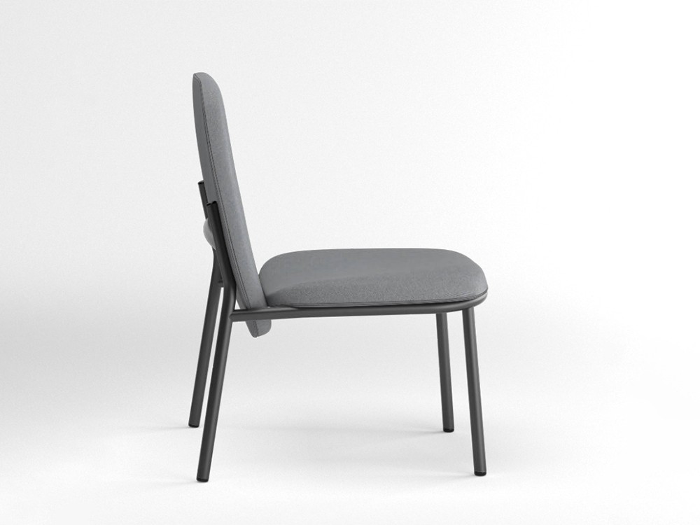 Sillón de acero Lana con respaldo alto Ondarreta - 34