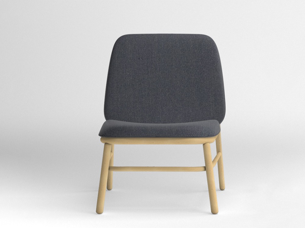 Sillón de madera de haya Lana respaldo alto Ondarreta - 1