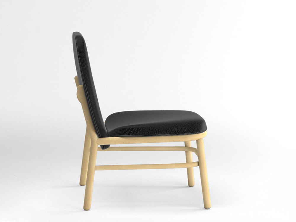 Sillón de madera de haya Lana respaldo alto Ondarreta - 4