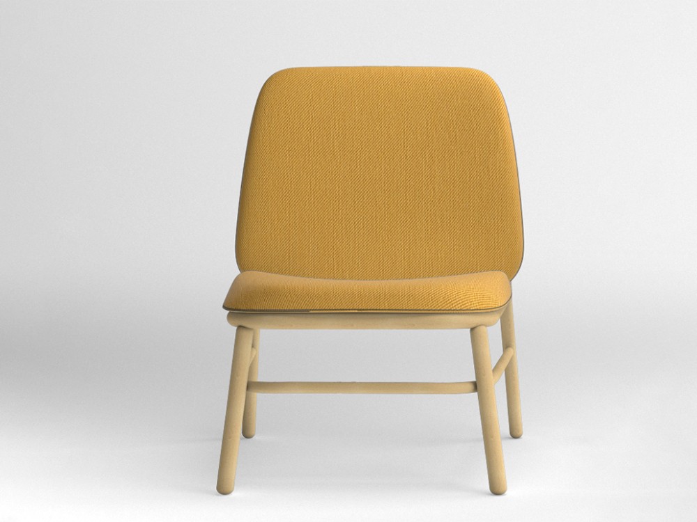 Sillón de madera de haya Lana respaldo alto Ondarreta - 7