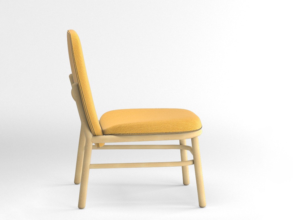 Sillón de madera de haya Lana respaldo alto Ondarreta - 8