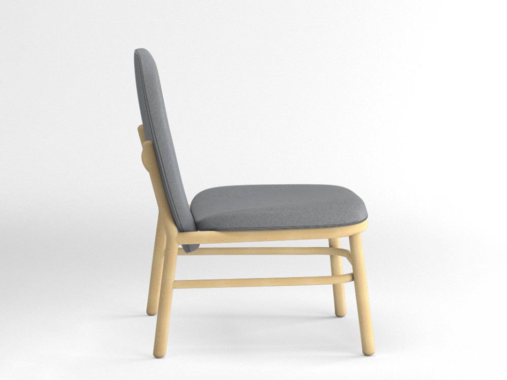 Sillón de madera de haya Lana respaldo alto Ondarreta - 28