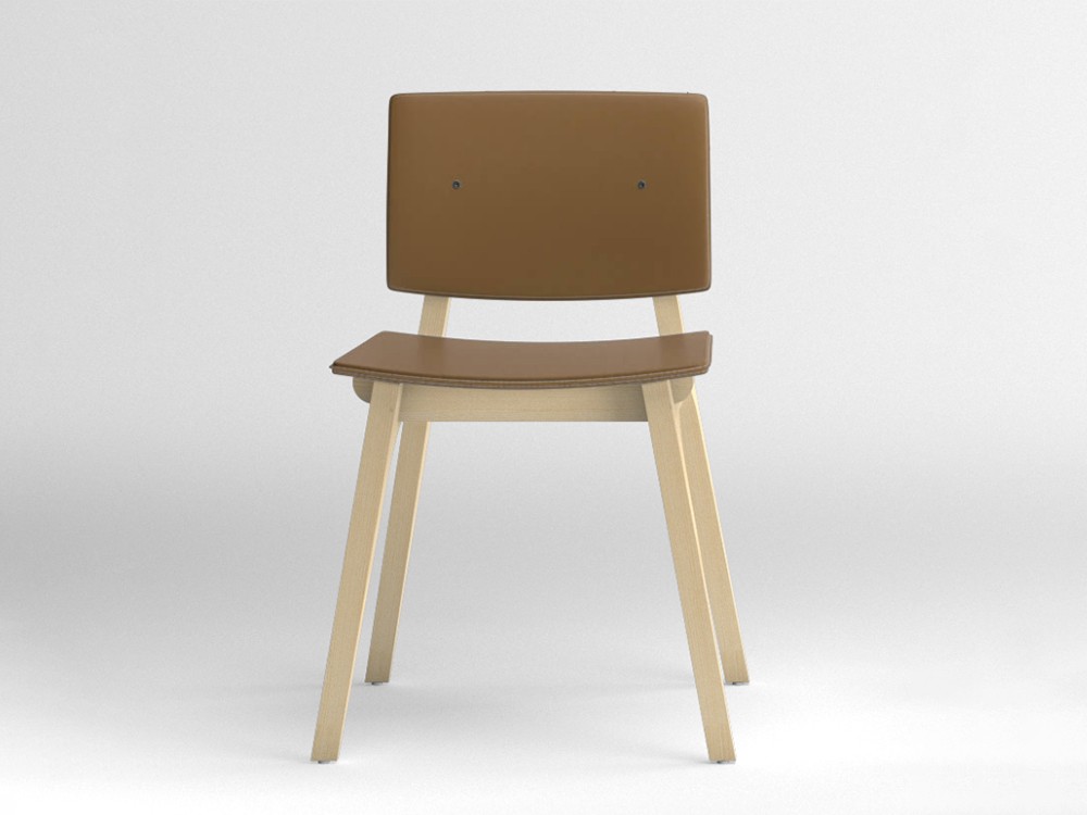 Silla tapizada Mikado piel sintética Ondarreta - 5