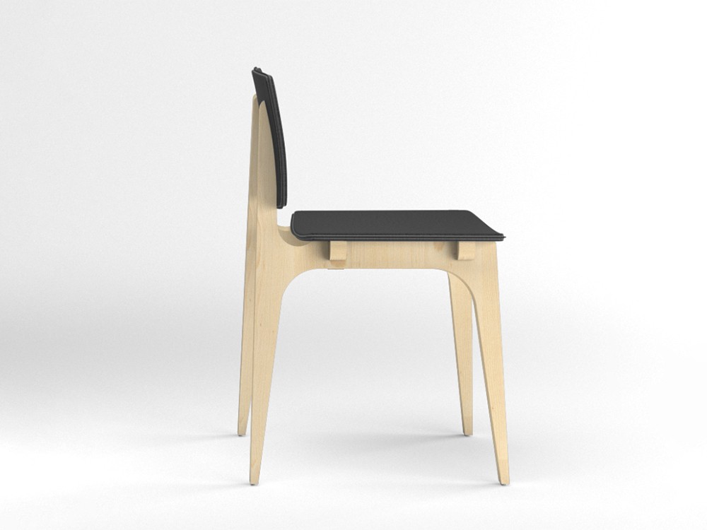 Silla tapizada Mikado piel sintética Ondarreta - 8