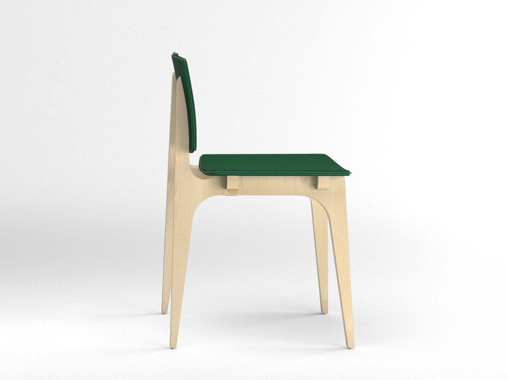 Silla tapizada Mikado piel sintética Ondarreta - 10