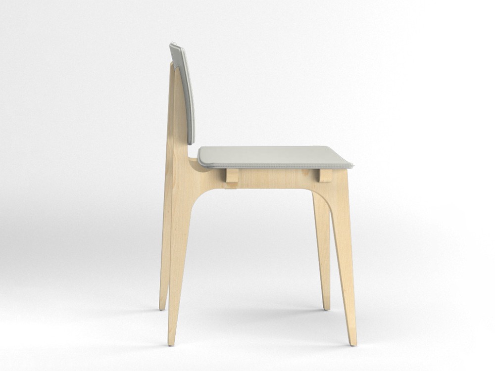 Silla tapizada Mikado piel sintética Ondarreta - 20