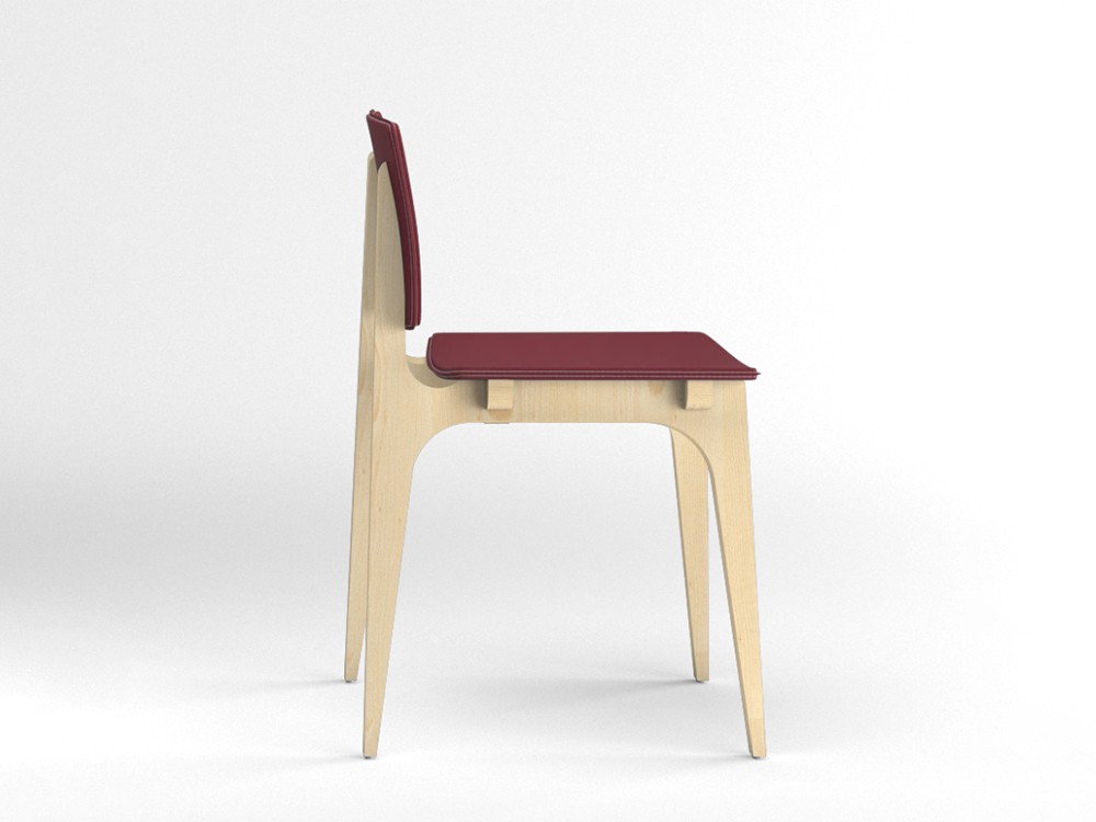 Silla tapizada Mikado piel sintética Ondarreta - 32