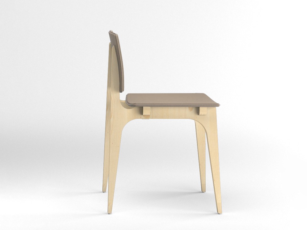 Silla tapizada Mikado piel sintética Ondarreta - 30