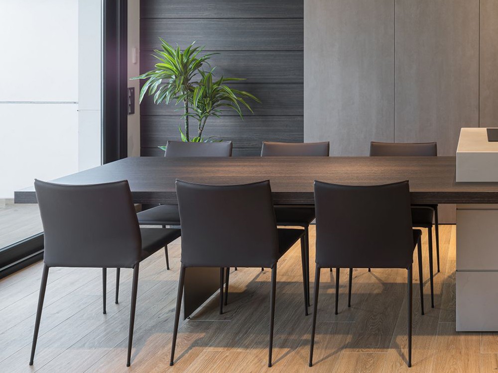 Silla tapizada Moka piel sintética Ondarreta - 37