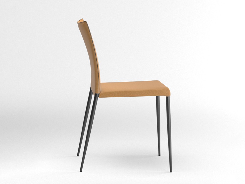 Silla tapizada Moka piel sintética Ondarreta - 4