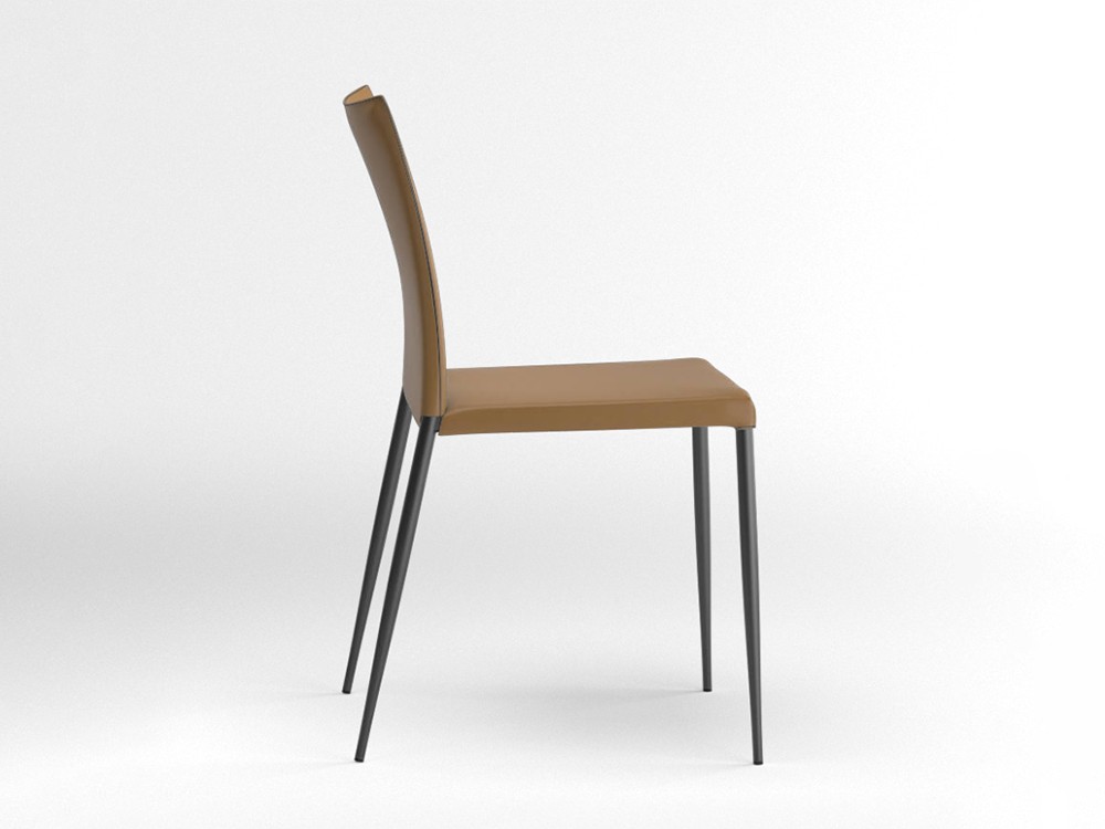 Silla tapizada Moka piel sintética Ondarreta - 6