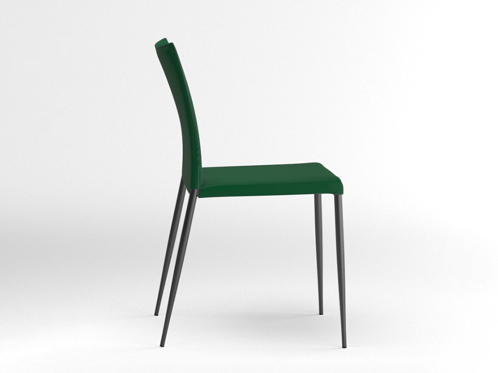 Silla tapizada Moka piel sintética Ondarreta - 10