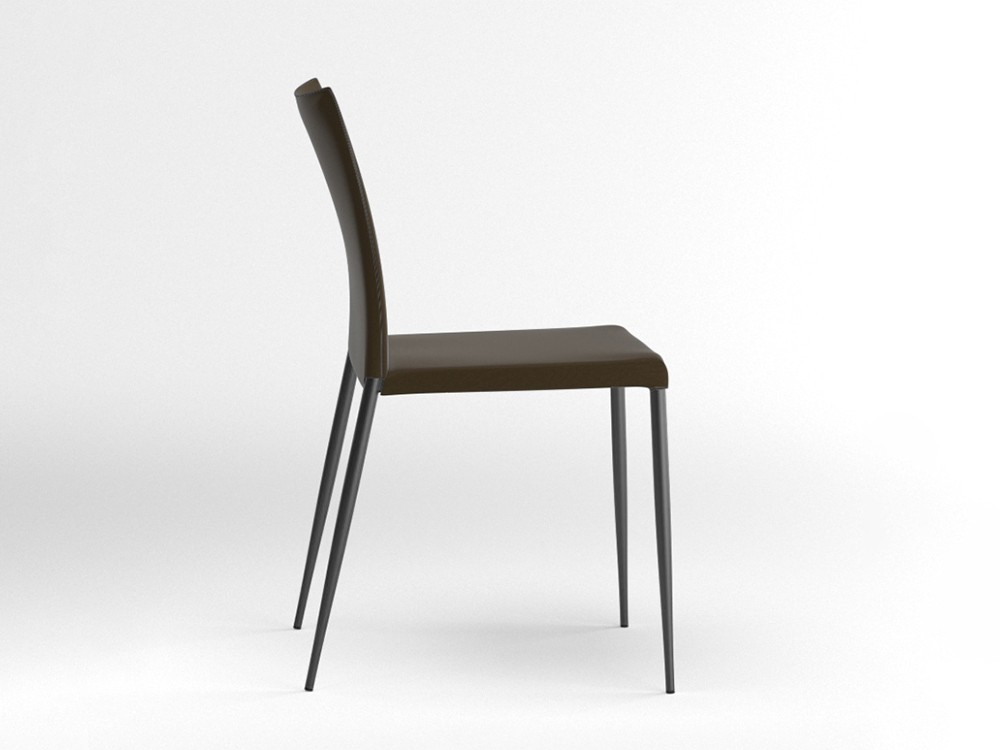 Silla tapizada Moka piel sintética Ondarreta - 14