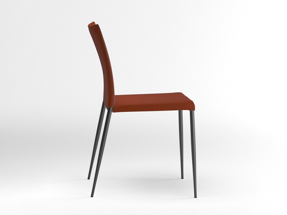 Silla tapizada Moka piel sintética Ondarreta - 16