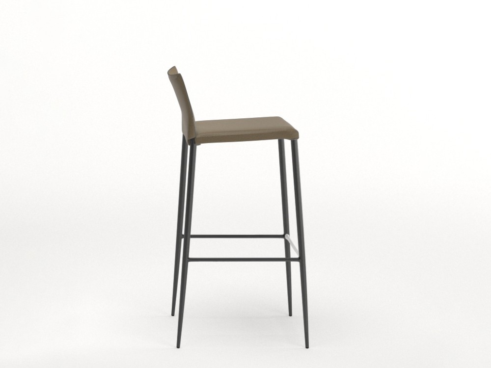 Taburete tapizado Moka piel sintética Ondarreta - 2