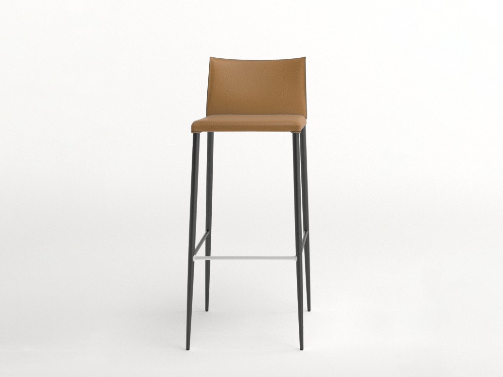 Taburete tapizado Moka piel sintética Ondarreta - 3