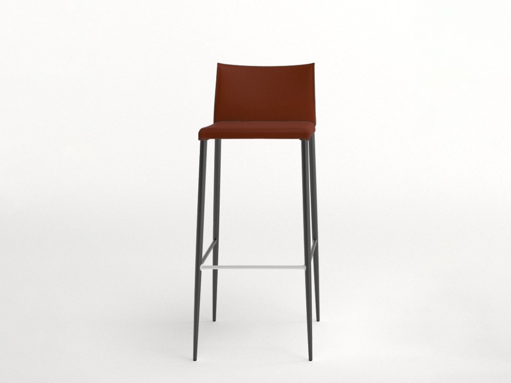 Taburete tapizado Moka piel sintética Ondarreta - 15