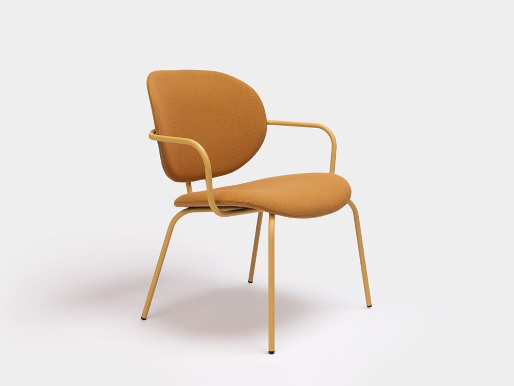 Silla Hari XL con o sin brazos tapizada en textil