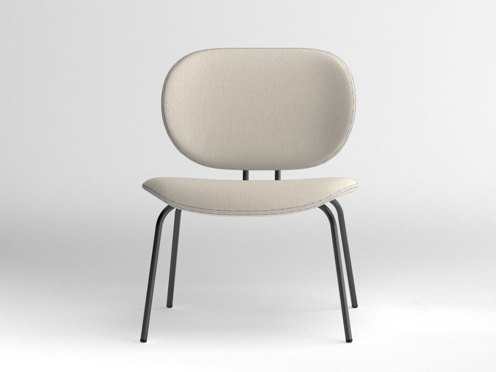 Silla Hari XL tapizada en textil Ondarreta - 5