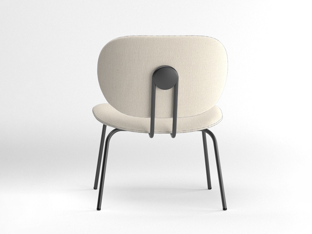 Silla Hari XL tapizada en textil Ondarreta - 6