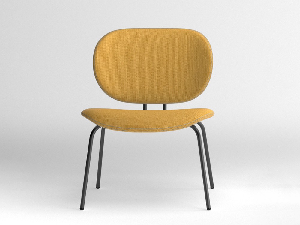 Silla Hari XL tapizada en textil Ondarreta - 7