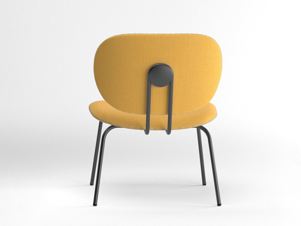 Silla Hari XL tapizada en textil Ondarreta - 8