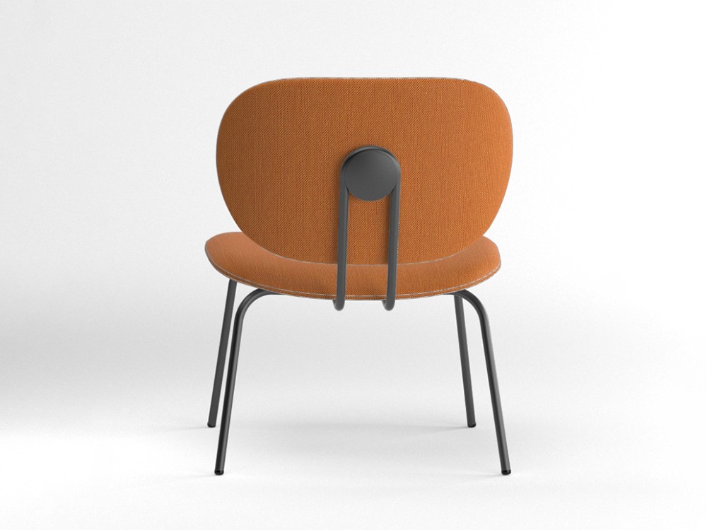 Silla Hari XL tapizada en textil Ondarreta - 10