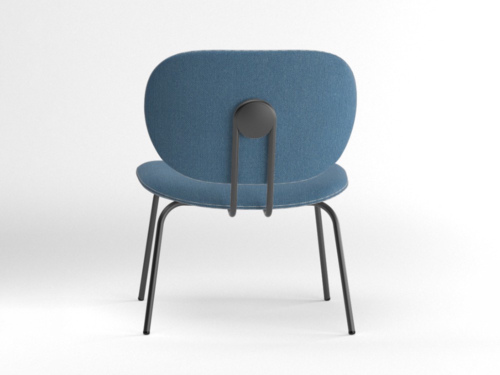 Silla Hari XL tapizada en textil Ondarreta - 14