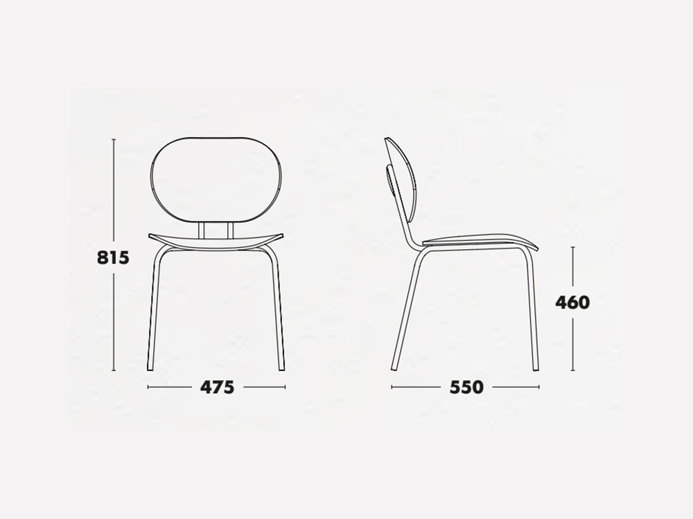 Silla Hari tapizada en textil