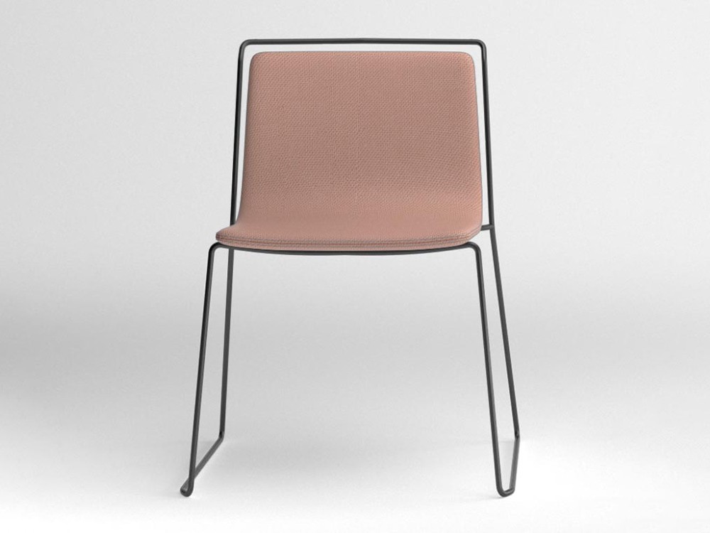 Silla tapizada con estructura de acero Alo Ondarreta - 20