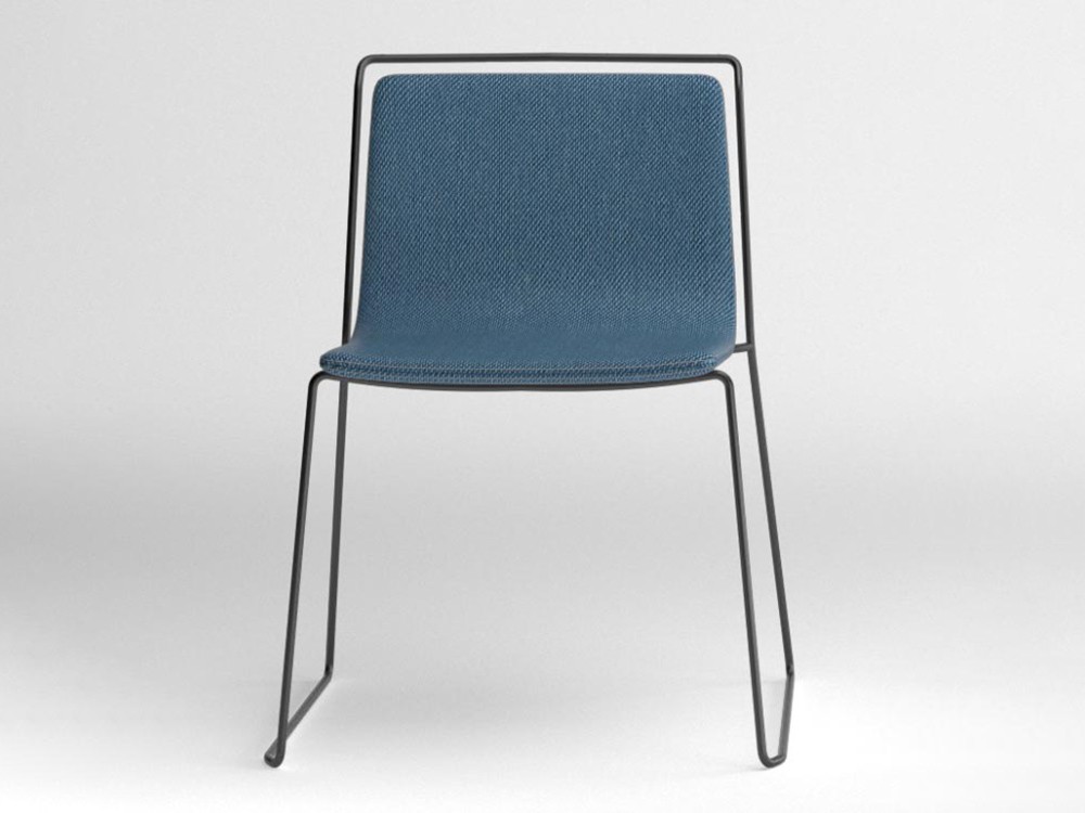 Silla tapizada con estructura de acero Alo Ondarreta - 22